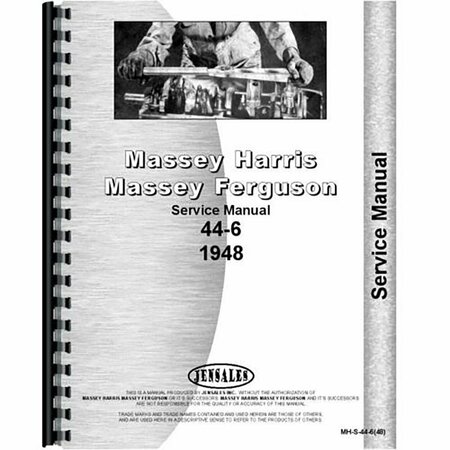 AFTERMARKET Fits Massey Harris 44 Tractor 6Cyl Service Manual RAP79085